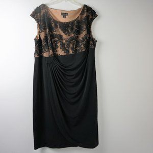 Connected Apparel 20w Knee high Black dress